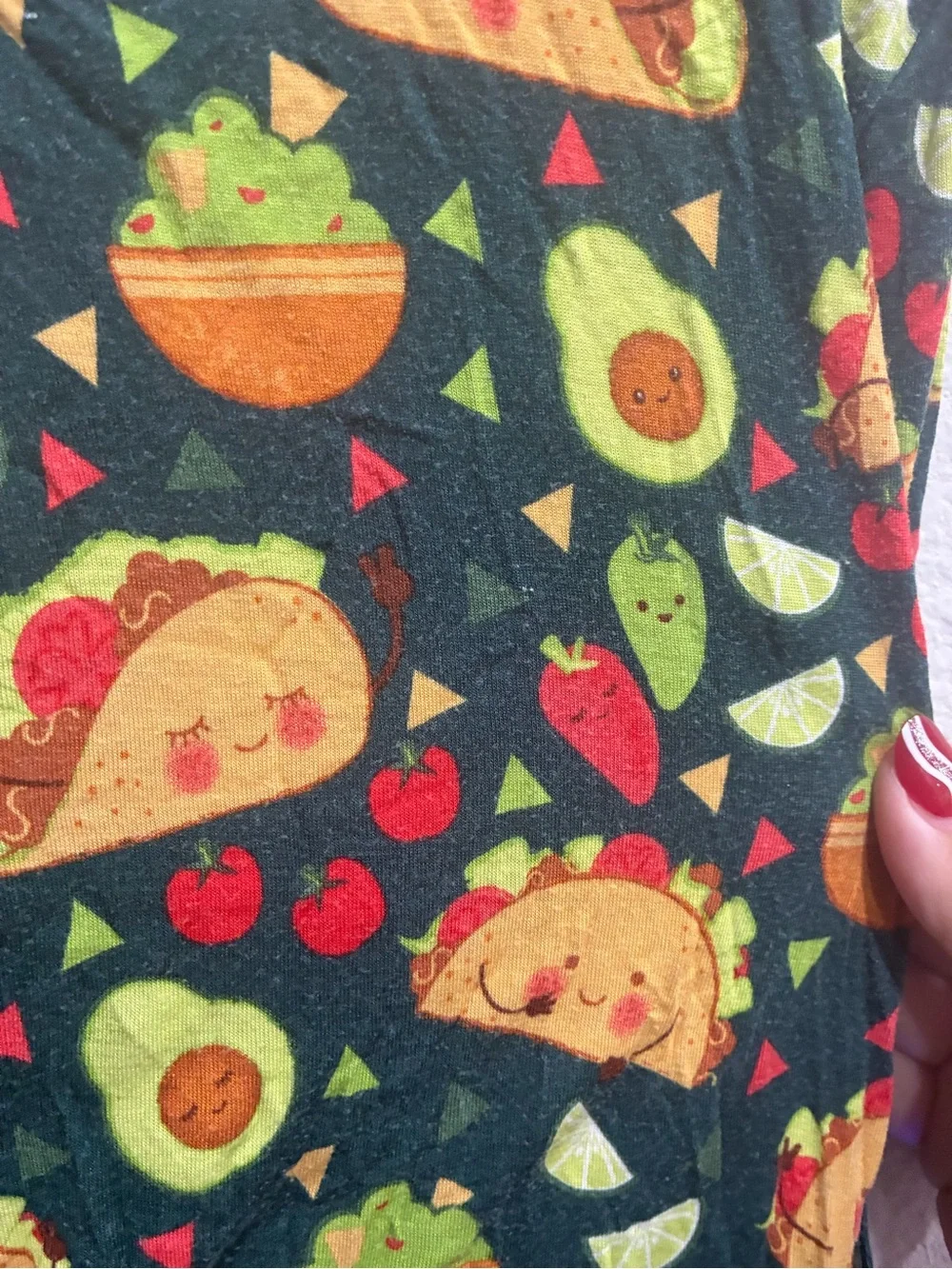 Little Sleepies Green Taco & Avocado Kids Pajama Set